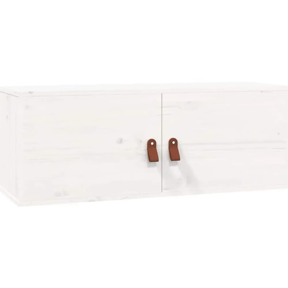 vidaXL Armoire murale 80x30x30 cm Bois de pin massif
