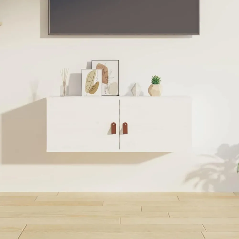 vidaXL Armoire murale 80x30x30 cm Bois de pin massif