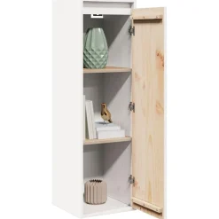 vidaXL Armoire murale 30x30x100 cm Bois de pin massif