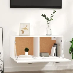 Étagères-vidaXL Armoire murale 80x36,5x35 cm bois d'ingénierie Blanc