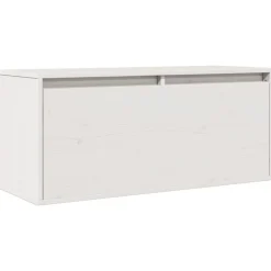 Étagères-vidaXL Armoire murale 80x30x35 cm Bois de pin massif Blanc