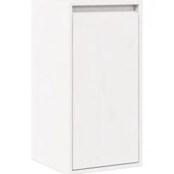 Étagères-vidaXL Armoire murale 30x30x60 cm Bois de pin massif Blanc