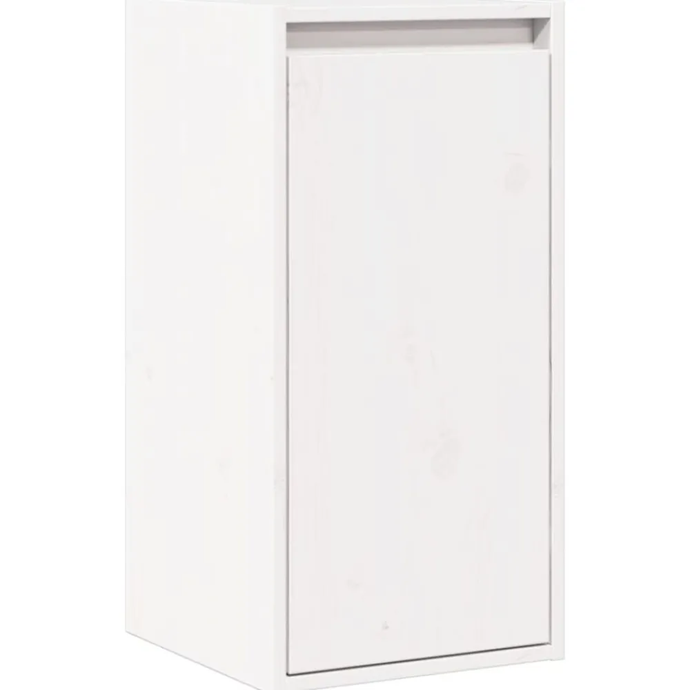 Étagères-vidaXL Armoire murale 30x30x60 cm Bois de pin massif Blanc