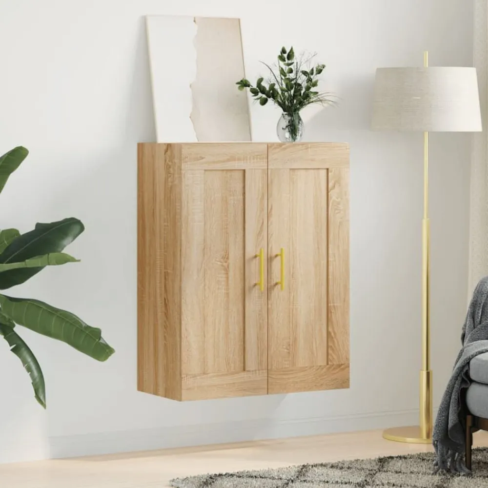 vidaXL Armoire murale chêne sonoma 69,5x34x90 cm bois d'ingénierie