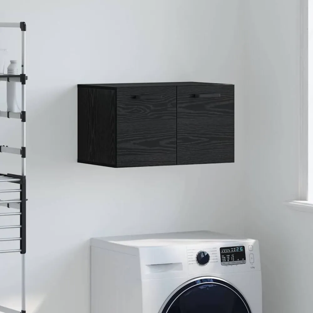 vidaXL Armoire Murale Chêne noir 60 x 36,5 x 35 cm Bois d'ingénierie