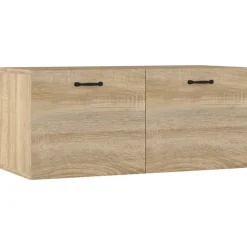 Étagères-vidaXL Armoire murale chêne sonoma 80x36,5x35 cm bois d'ingénierie Chêne sonoma