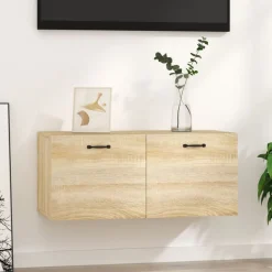 Étagères-vidaXL Armoire murale chêne sonoma 80x36,5x35 cm bois d'ingénierie Ch&ecirc;ne sonoma