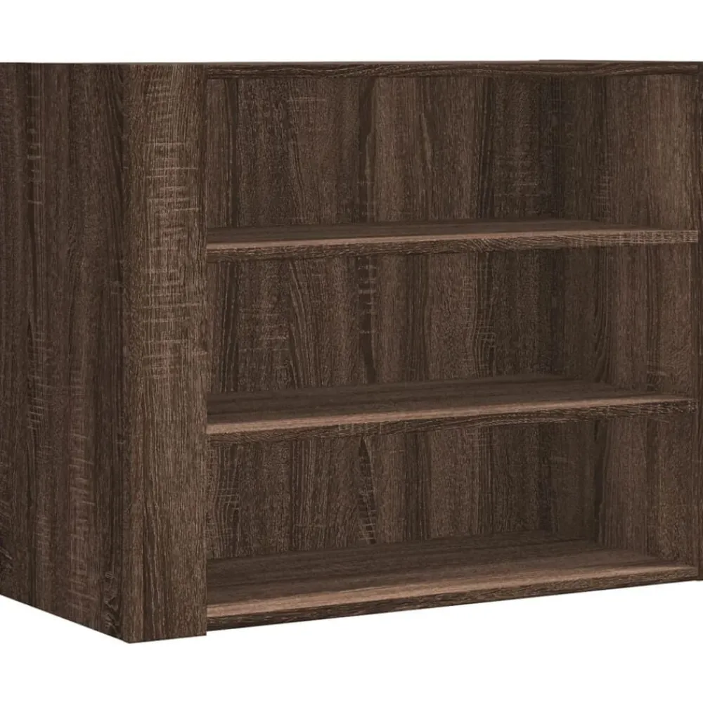 Étagères-vidaXL Armoire murale chêne marron 75x35x60 cm bois d'ingénierie Chêne marron
