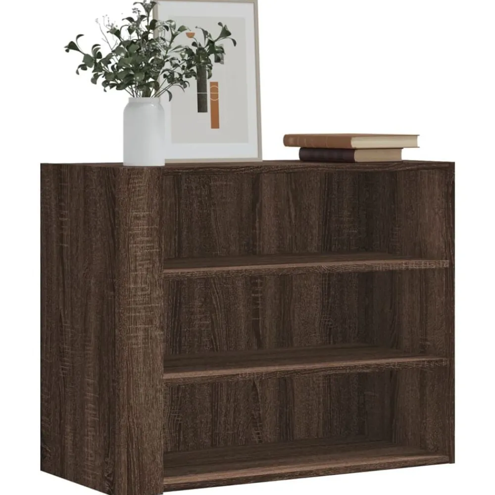 Étagères-vidaXL Armoire murale chêne marron 75x35x60 cm bois d'ingénierie Chêne marron