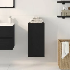 Armoires & Meubles De Rangement-vidaXL Armoire murale Chêne noir 32x20x67 cm Bois d'ingénierie Ch&ecirc;ne noir