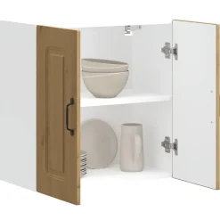 Armoires & Meubles De Rangement-vidaXL Armoire murale cuisine Kalmar chêne artisanal bois d'ingénierie ch&ecirc;ne artisanal