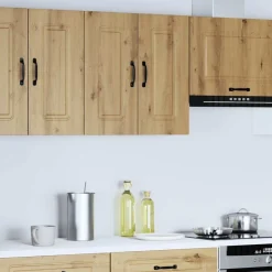 Armoires & Meubles De Rangement-vidaXL Armoire murale cuisine Kalmar chêne artisanal bois d'ingénierie ch&ecirc;ne artisanal