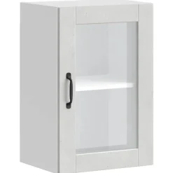 vidaXL Armoire murale de cuisine avec porte en verre Porto