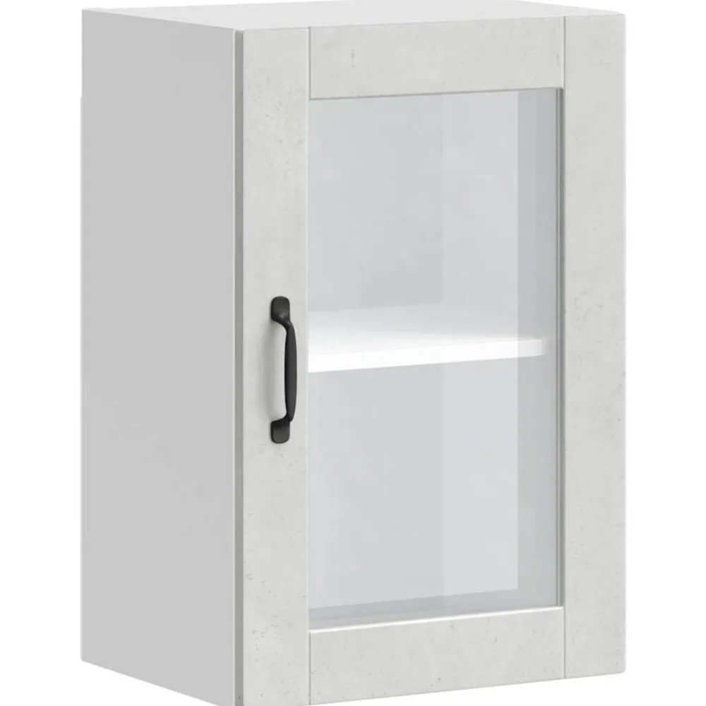 vidaXL Armoire murale de cuisine avec porte en verre Porto