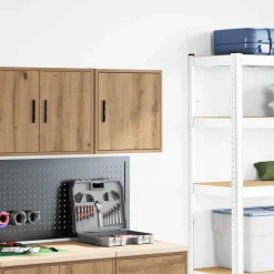 Stockage Industriel-vidaXL Armoire murale de garage chêne artisanal bois d'ingénierie artisian oak