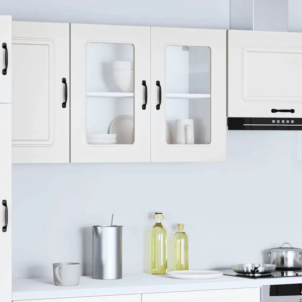 vidaXL Armoire murale de cuisine avec porte en verre Kalmar