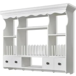vidaXL Armoire murale de cuisine en bois Blanc