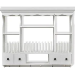 vidaXL Armoire murale de cuisine en bois Blanc