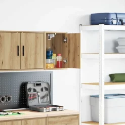 Stockage Industriel-vidaXL Armoire murale de garage chêne artisanal bois d'ingénierie ch&ecirc;ne artisanal