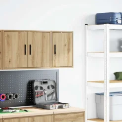 Stockage Industriel-vidaXL Armoire murale de garage chêne artisanal bois d'ingénierie chêne artisanal