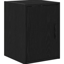 Stockage Industriel-vidaXL Armoire murale de garage bois d'ingénierie Noir