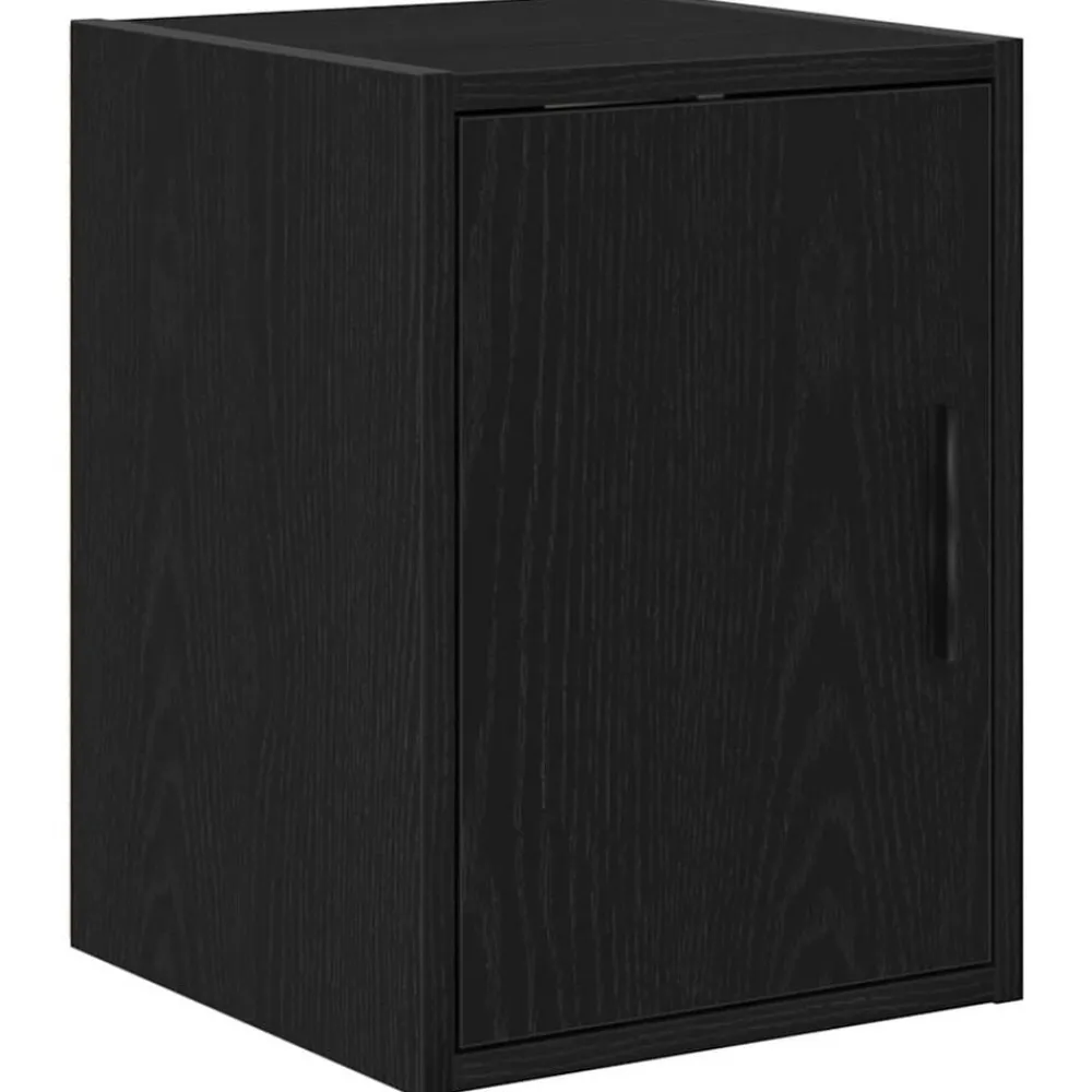 Stockage Industriel-vidaXL Armoire murale de garage bois d'ingénierie Noir