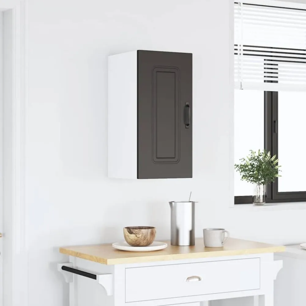 Armoires & Meubles De Rangement-vidaXL Armoire murale de cuisine Kalmar bois d'ingénierie Noir