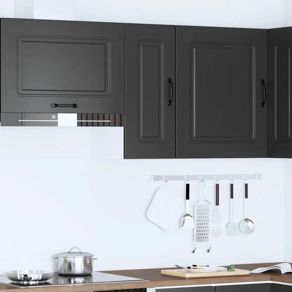 Armoires & Meubles De Rangement-vidaXL Armoire murale de cuisine Kalmar bois d'ingénierie Noir