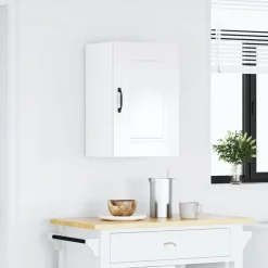 Armoires & Meubles De Rangement-vidaXL Armoire murale de cuisine Kalmar bois ingénierie Blanc brillant