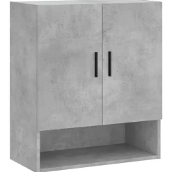 Armoires & Meubles De Rangement-vidaXL Armoire murale 60x31x70 cm bois d'ingénierie Gris béton