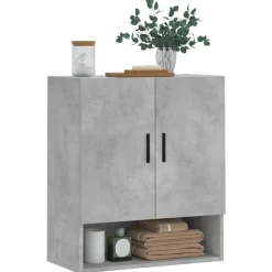 Armoires & Meubles De Rangement-vidaXL Armoire murale 60x31x70 cm bois d'ingénierie Gris béton