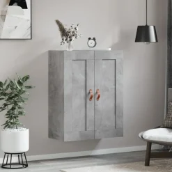 Armoires & Meubles De Rangement-vidaXL Armoire murale 69,5x34x90 cm bois d'ingénierie Gris béton