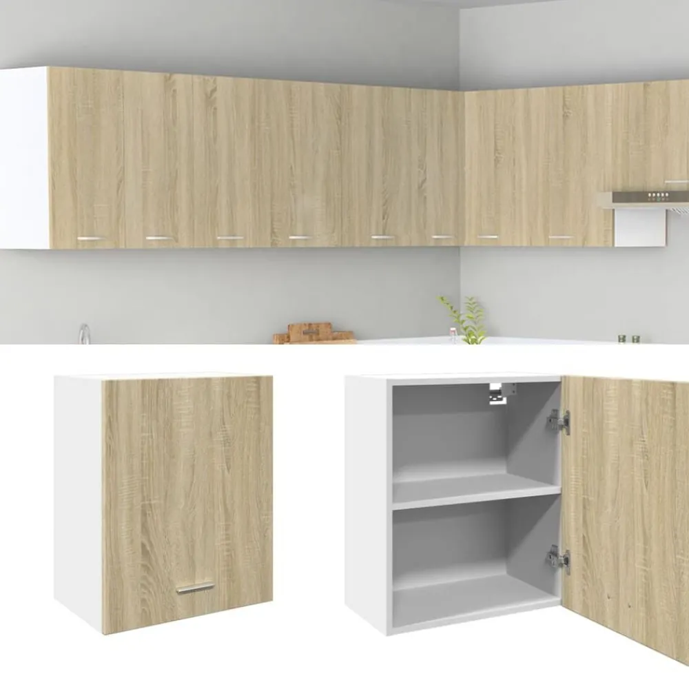 vidaXL Armoire murale "Lyon" Chêne Sonoma 50 x 31 x 60 cm Bois d'ingénierie