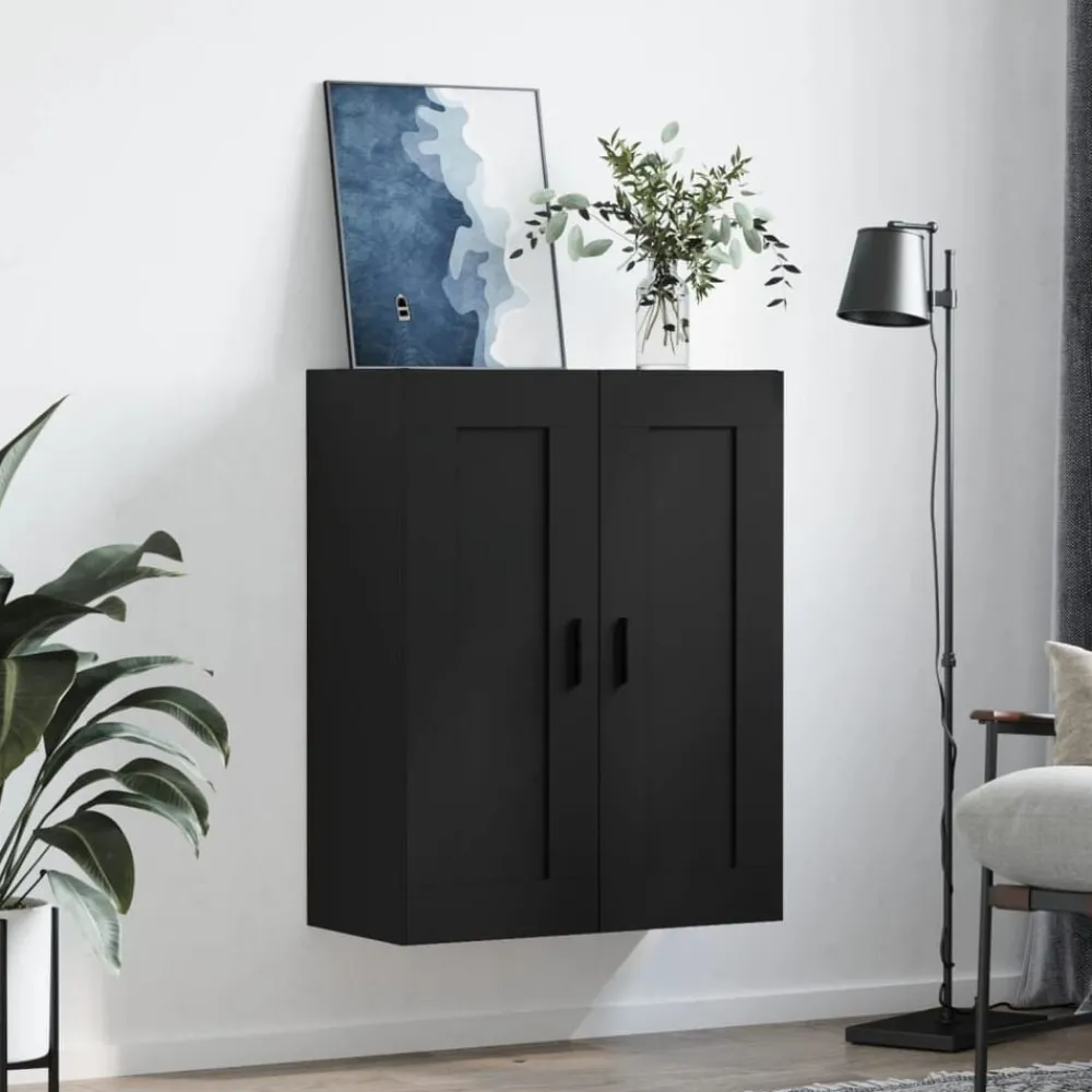 Armoires & Meubles De Rangement-vidaXL Armoire murale 69,5x34x90 cm bois d'ingénierie Noir