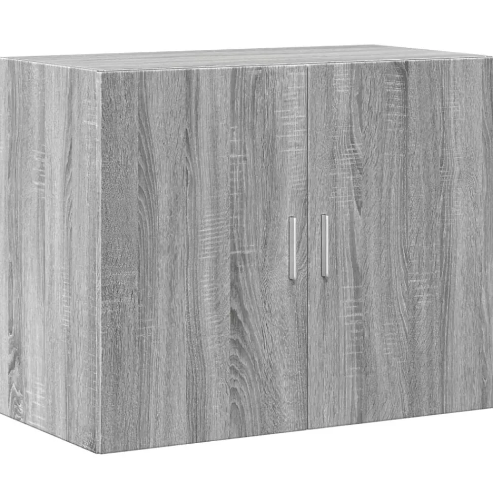 Armoires & Meubles De Rangement-vidaXL Armoire murale 80x42,5x64 cm bois d'ingénierie Sonoma gris