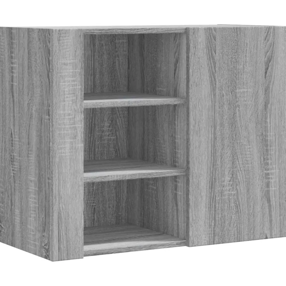 vidaXL Armoire murale 75x35x60 cm bois d'ingénierie