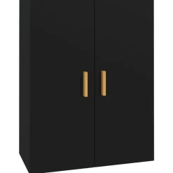 Armoires & Meubles De Rangement-vidaXL Armoire murale suspendue 69,5x34x90 cm Noir