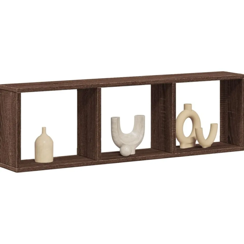 vidaXL Armoire murale 100x16x30 cm chêne marron bois d'ingénierie