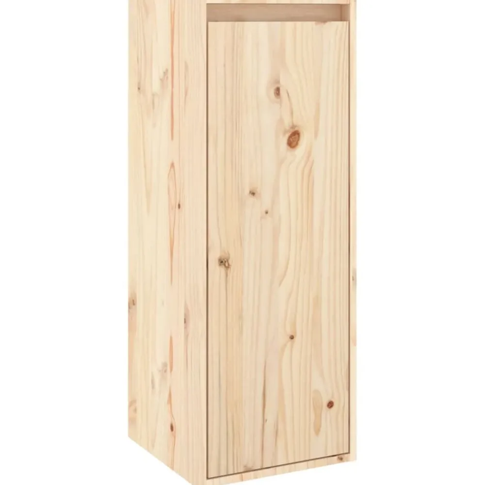 Étagères-vidaXL Armoire murale 30x30x80 cm Bois de pin massif Naturel