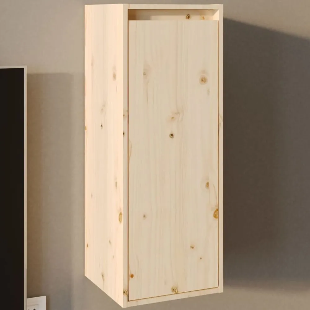 Étagères-vidaXL Armoire murale 30x30x80 cm Bois de pin massif Naturel