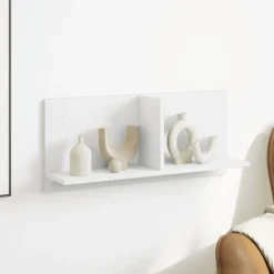 Étagères-vidaXL Armoire murale 70x16,5x30 cm bois d'ingénierie Blanc