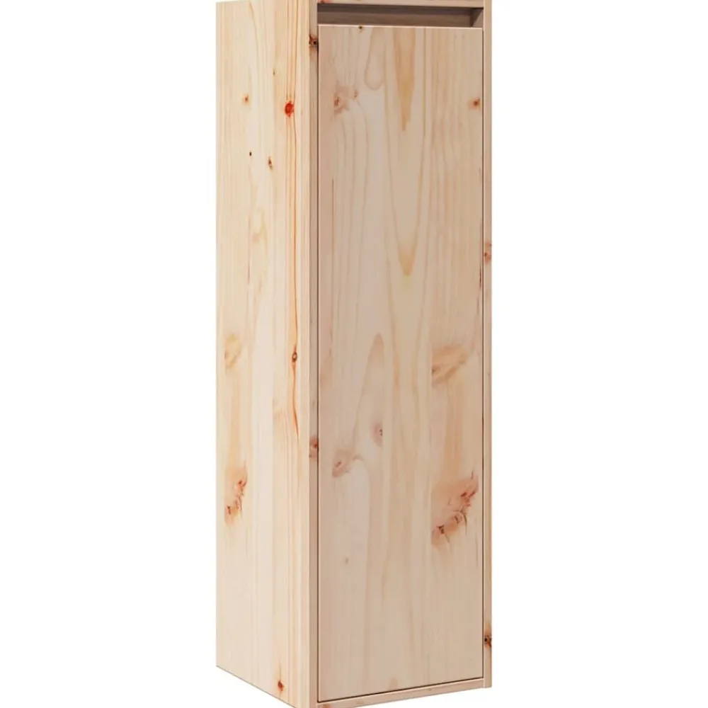 Étagères-vidaXL Armoire murale 30x30x100 cm Bois de pin massif Naturel