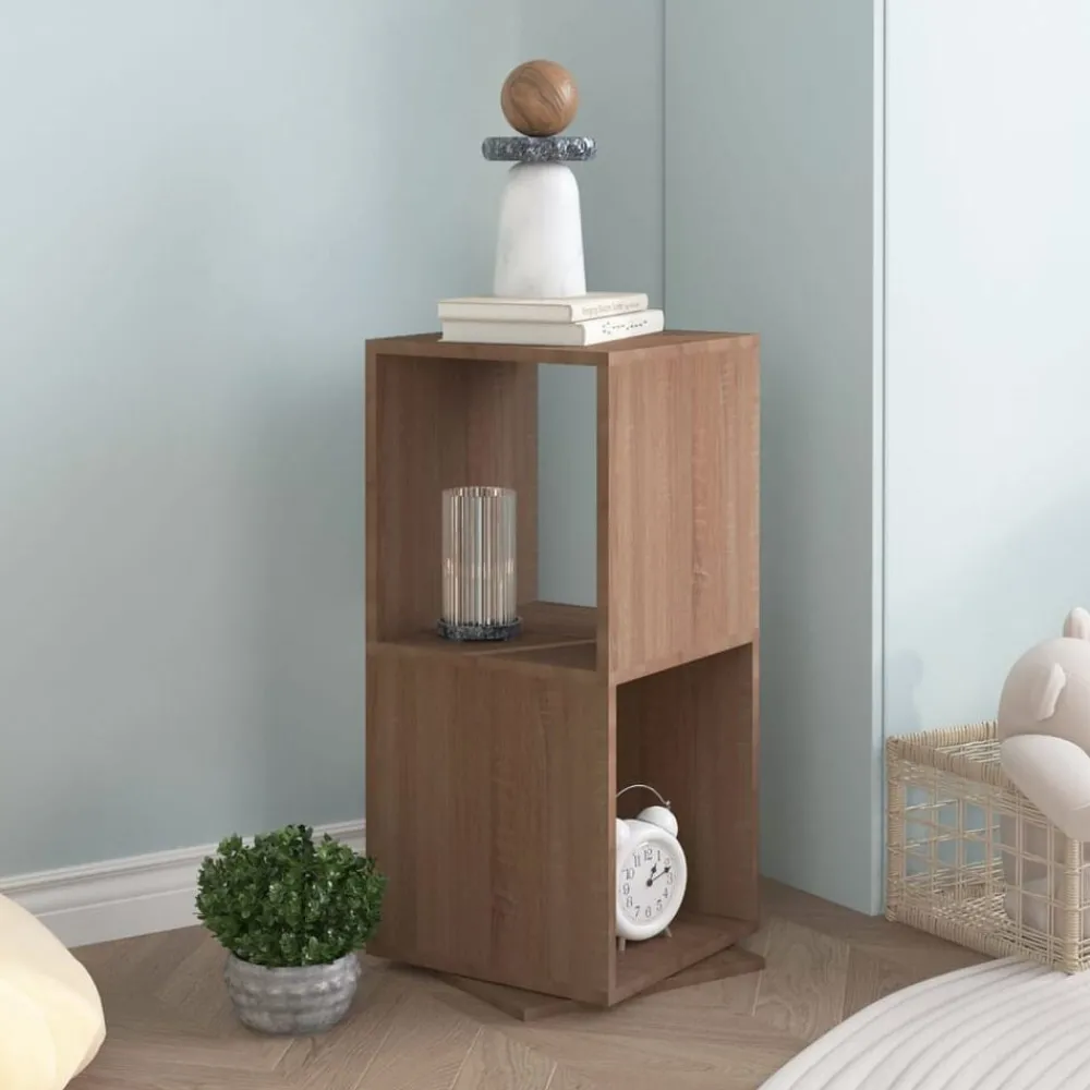 vidaXL Armoire rotative Chêne Sonoma 34,5x34,5x75,5 cm bois ingénierie