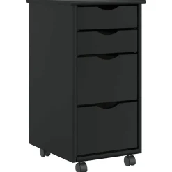 vidaXL Armoire roulante avec tiroirs MOSS bois de pin solide