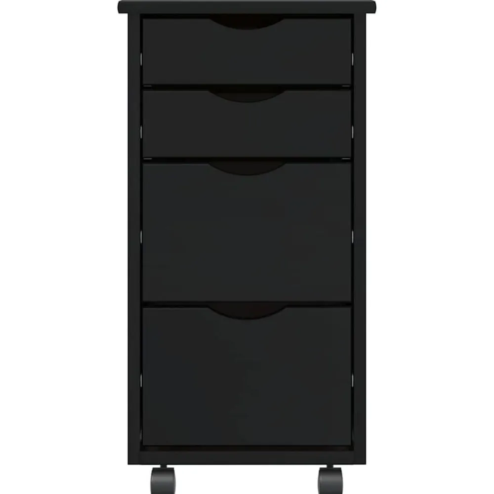 vidaXL Armoire roulante avec tiroirs MOSS bois de pin solide