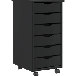 vidaXL Armoire roulante avec tiroirs MOSS bois de pin solide