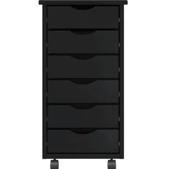 vidaXL Armoire roulante avec tiroirs MOSS bois de pin solide
