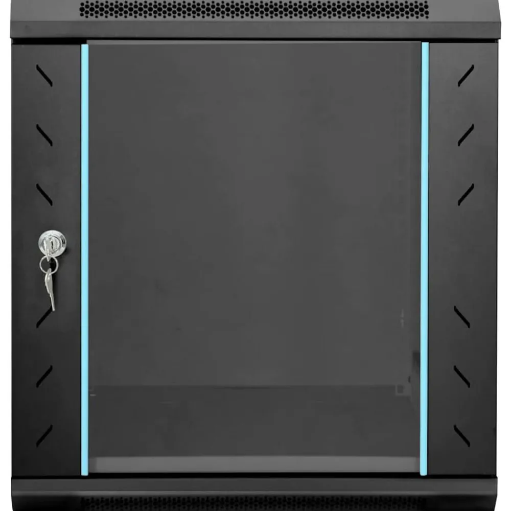 Appareils Électroniques-vidaXL Armoire réseau avec stockage 53 x 60 x 60 cm Acier Noir