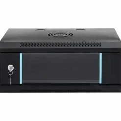 Appareils Électroniques-vidaXL Armoire réseau avec stockage 53 x 45 x 21 cm Acier Noir