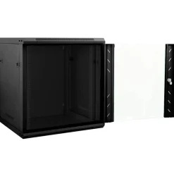 Appareils Électroniques-vidaXL Armoire réseau avec stockage 60 x 45 x 65 cm Acier Noir